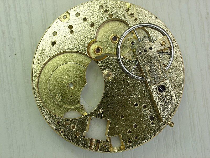 Werk Zifferblattseite teilzerlegt